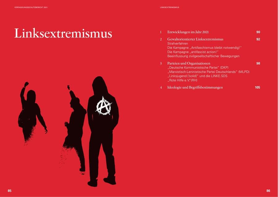 Seite 45 des Verfassungsschutzbericht 2021 Baden-Württemberg