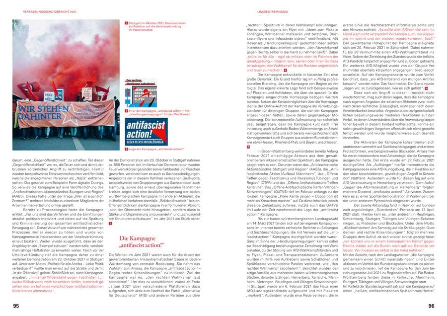 Seite 50 des Verfassungsschutzbericht 2021 Baden-Württemberg