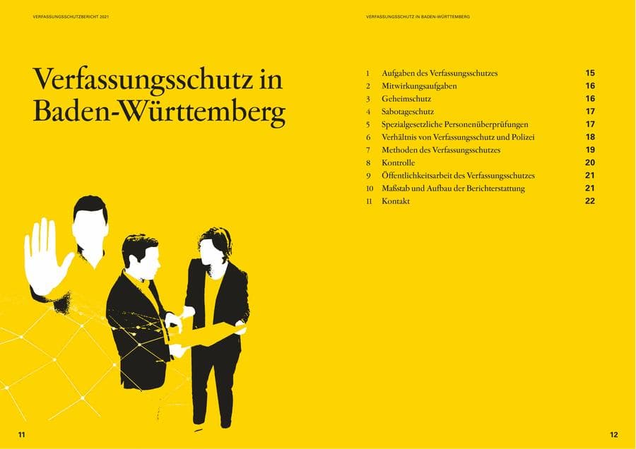 Seite 8 des Verfassungsschutzbericht 2021 Baden-Württemberg