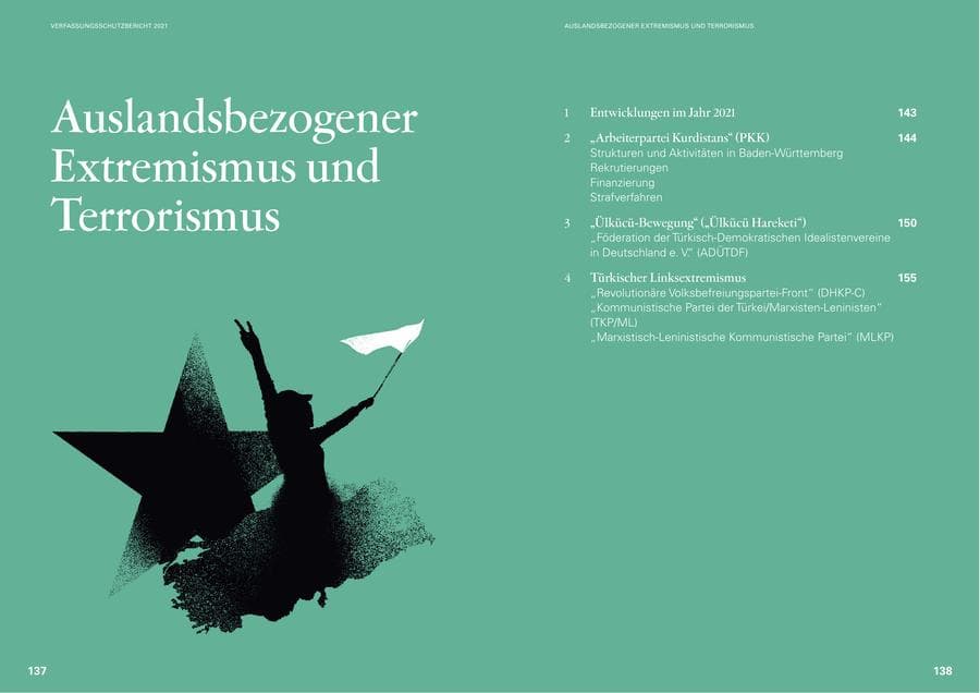Seite 71 des Verfassungsschutzbericht 2021 Baden-Württemberg