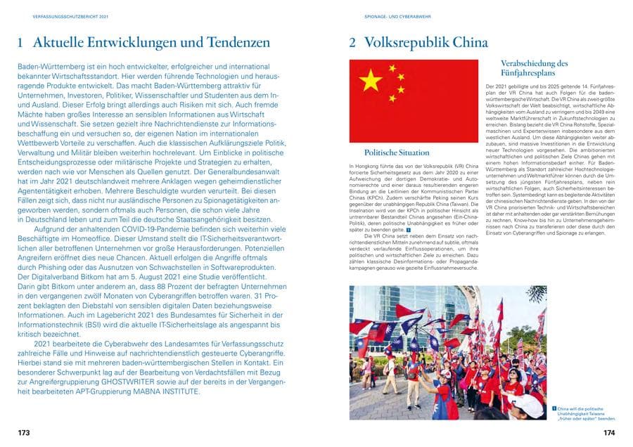 Seite 89 des Verfassungsschutzbericht 2021 Baden-Württemberg