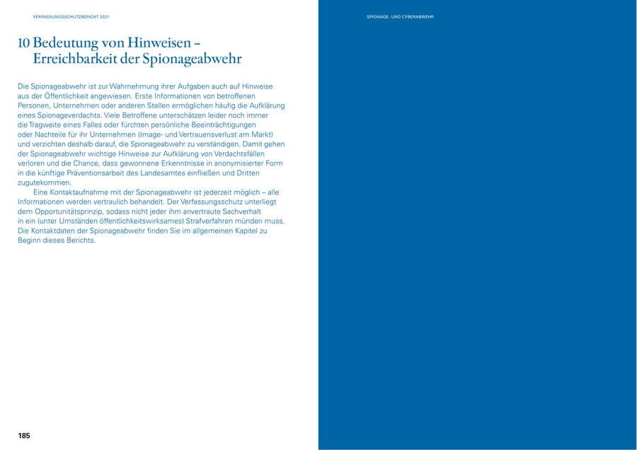 Seite 95 des Verfassungsschutzbericht 2021 Baden-Württemberg
