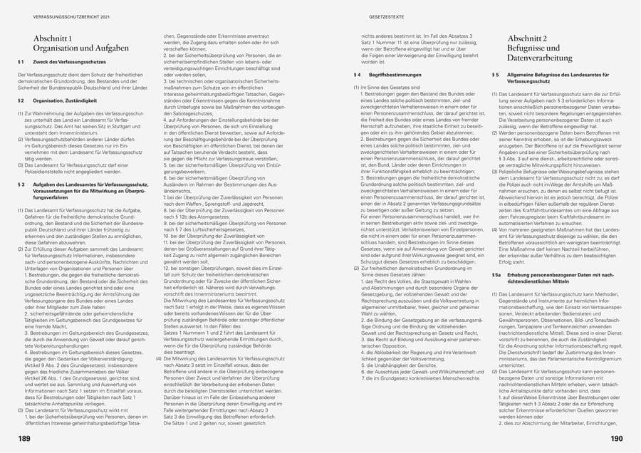 Seite 97 des Verfassungsschutzbericht 2021 Baden-Württemberg