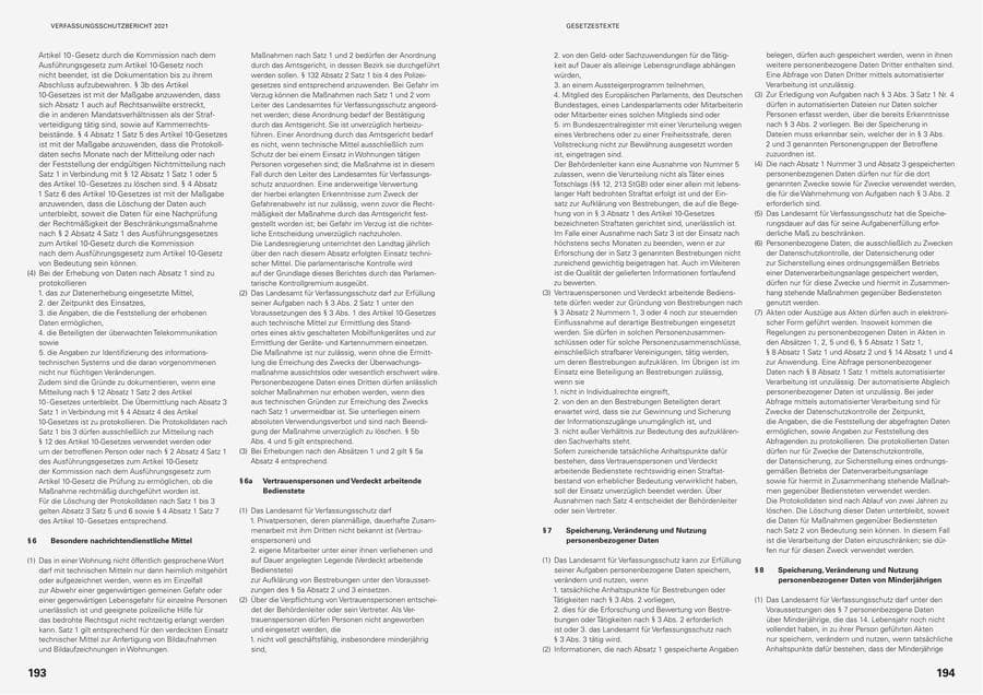 Seite 99 des Verfassungsschutzbericht 2021 Baden-Württemberg