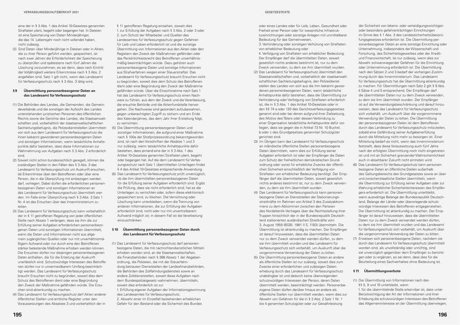 Seite 100 des Verfassungsschutzbericht 2021 Baden-Württemberg
