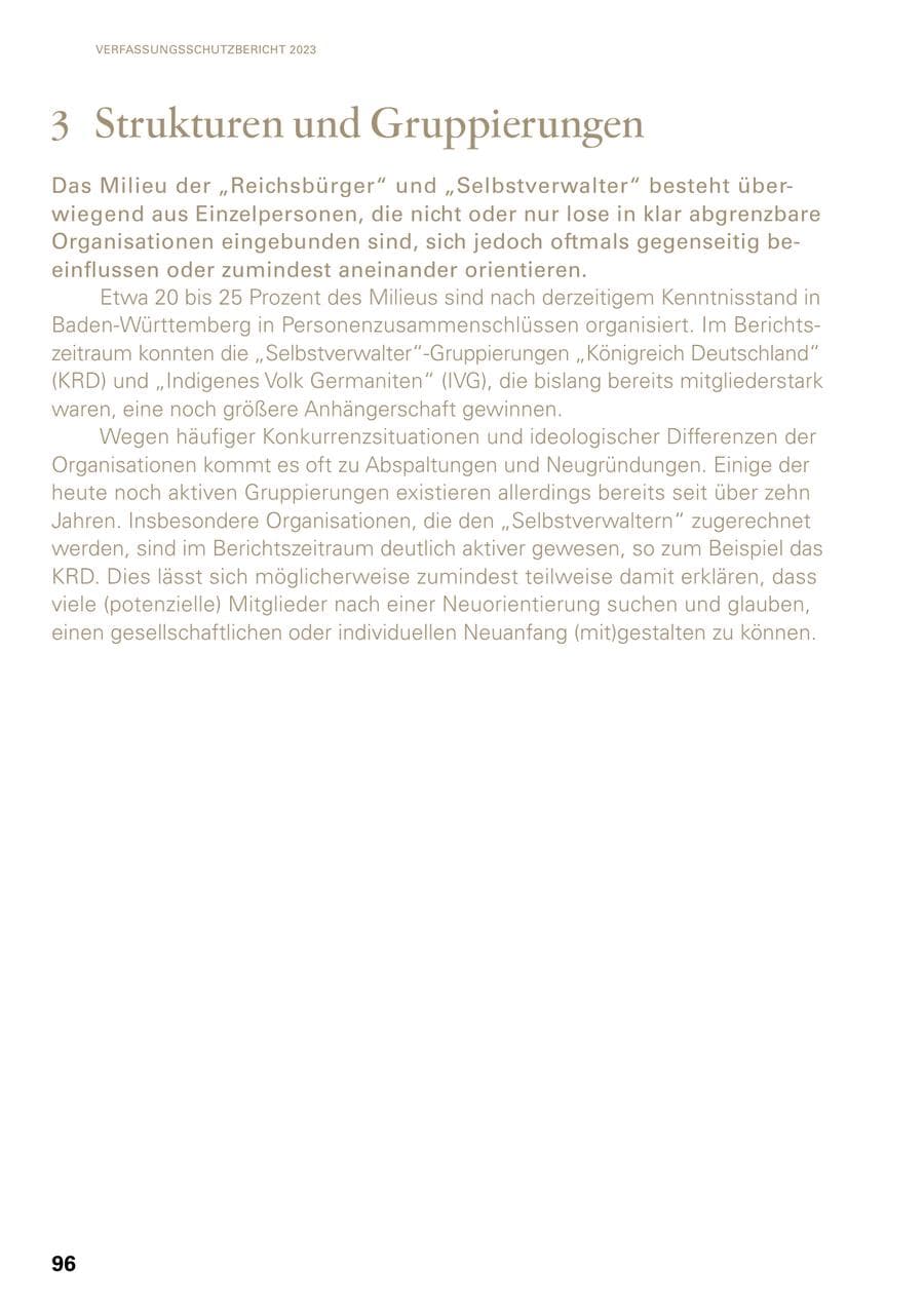 Seite 94 des Verfassungsschutzbericht 2023 Baden-Württemberg