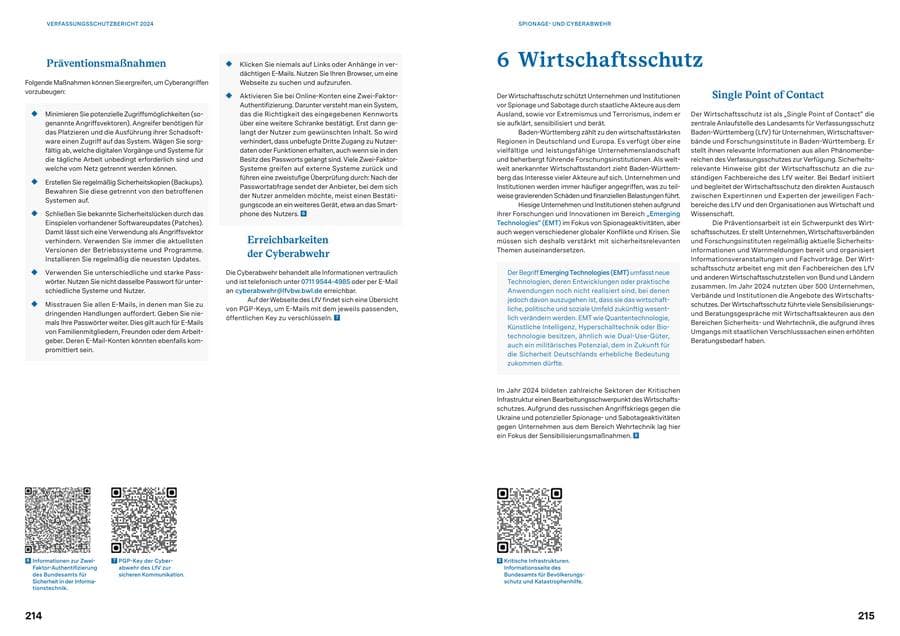 Seite 107 des Verfassungsschutzbericht 2024 Baden-Württemberg