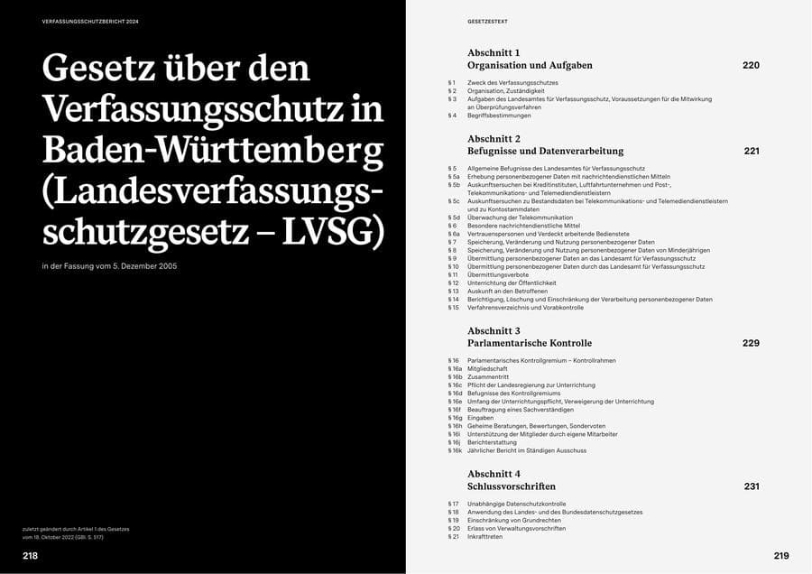 Seite 109 des Verfassungsschutzbericht 2024 Baden-Württemberg