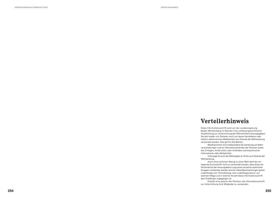 Seite 127 des Verfassungsschutzbericht 2024 Baden-Württemberg
