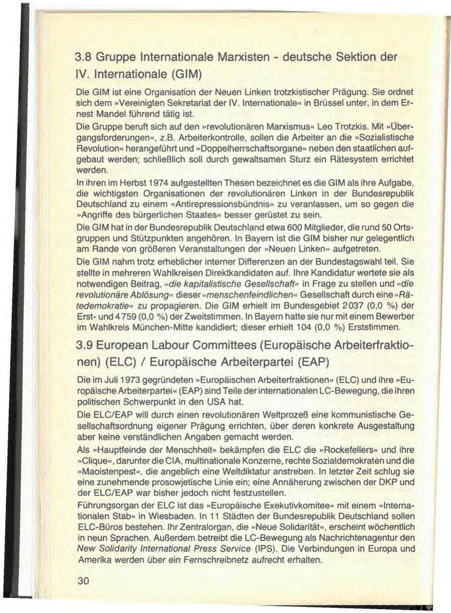 Seite 34 des Verfassungsschutzbericht 1976 Bayern