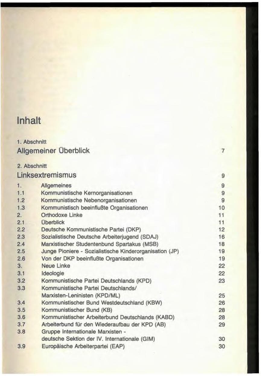 Seite 5 des Verfassungsschutzbericht 1976 Bayern