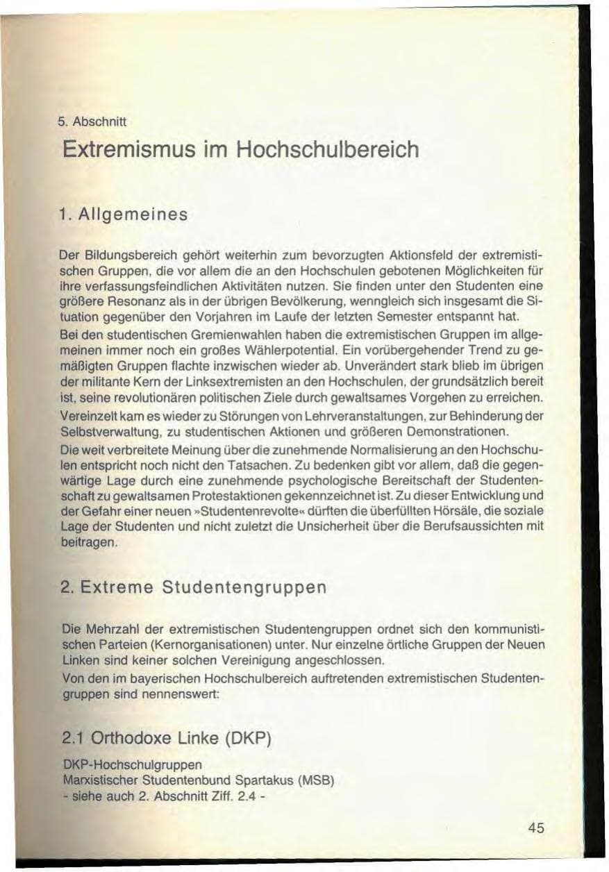Seite 49 des Verfassungsschutzbericht 1976 Bayern