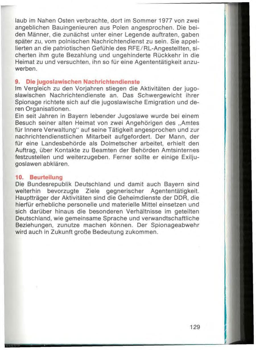 Seite 131 des Verfassungsschutzbericht 1977 Bayern