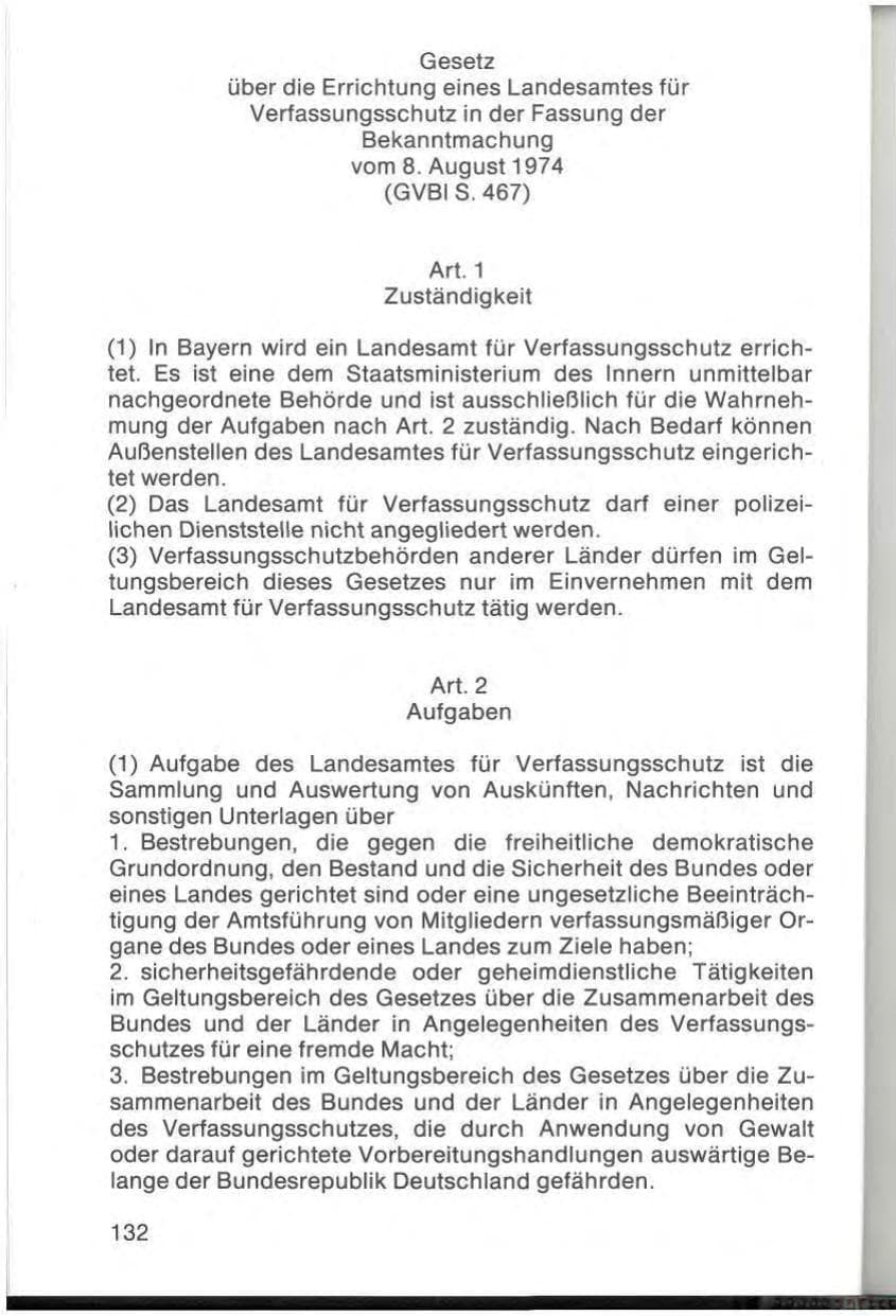 Seite 134 des Verfassungsschutzbericht 1977 Bayern