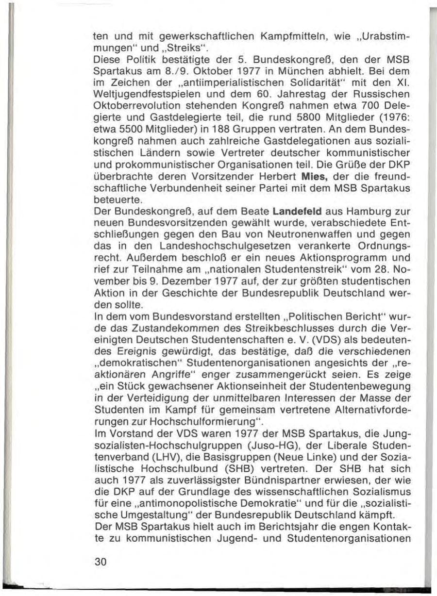 Seite 32 des Verfassungsschutzbericht 1977 Bayern