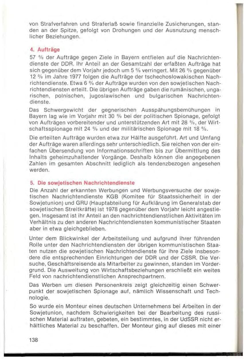Seite 140 des Verfassungsschutzbericht 1978 Bayern