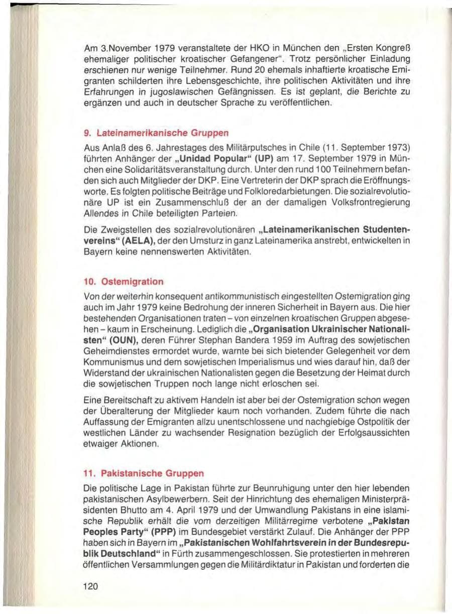 Seite 122 des Verfassungsschutzbericht 1979 Bayern