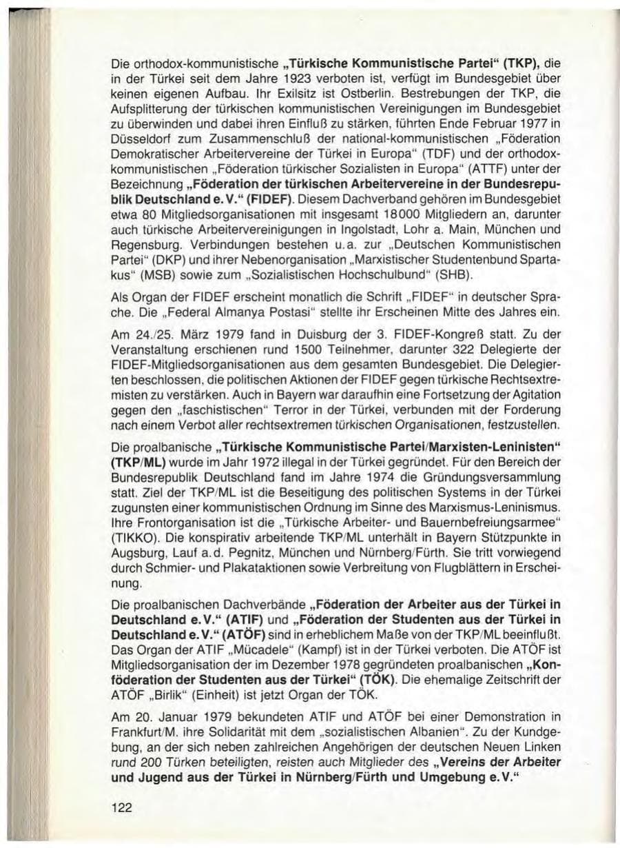 Seite 124 des Verfassungsschutzbericht 1979 Bayern
