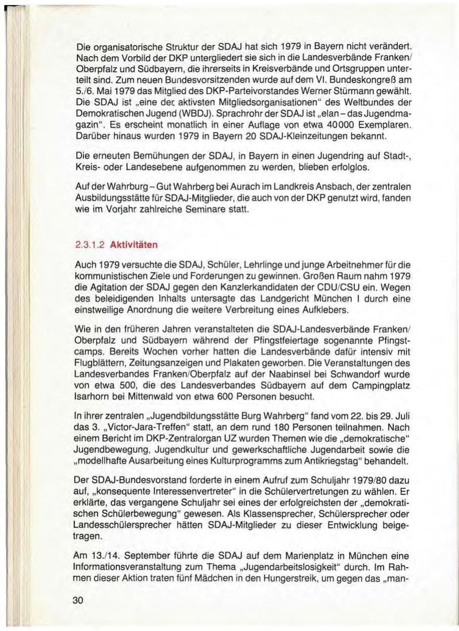 Seite 32 des Verfassungsschutzbericht 1979 Bayern
