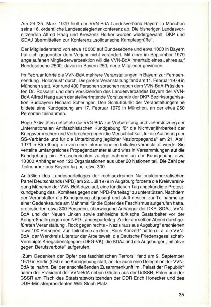 Seite 37 des Verfassungsschutzbericht 1979 Bayern