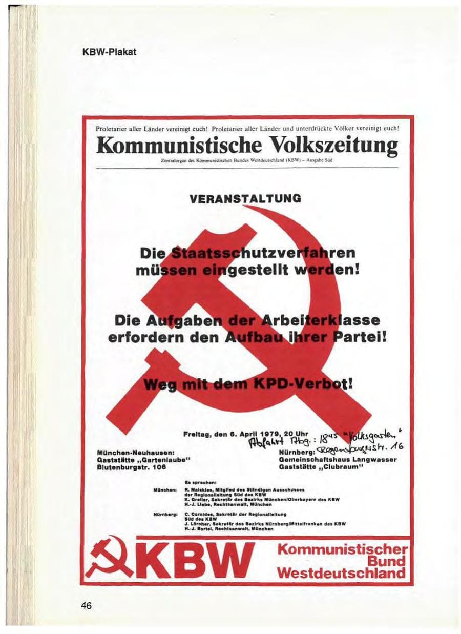 Seite 48 des Verfassungsschutzbericht 1979 Bayern