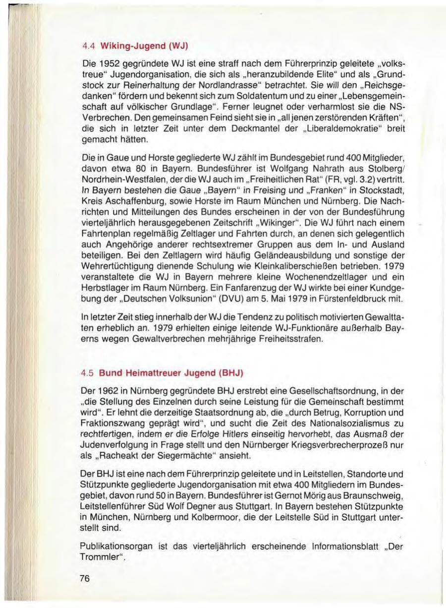 Seite 78 des Verfassungsschutzbericht 1979 Bayern