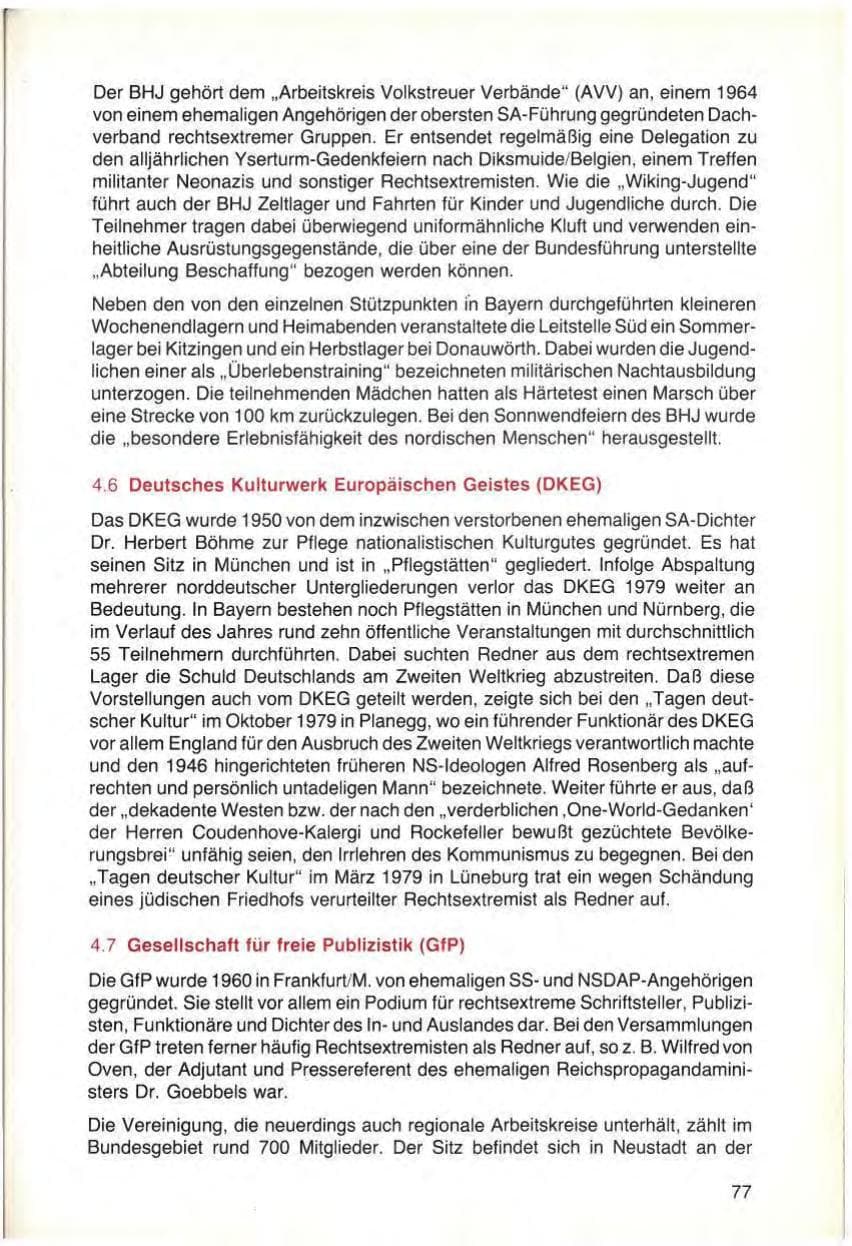 Seite 79 des Verfassungsschutzbericht 1979 Bayern