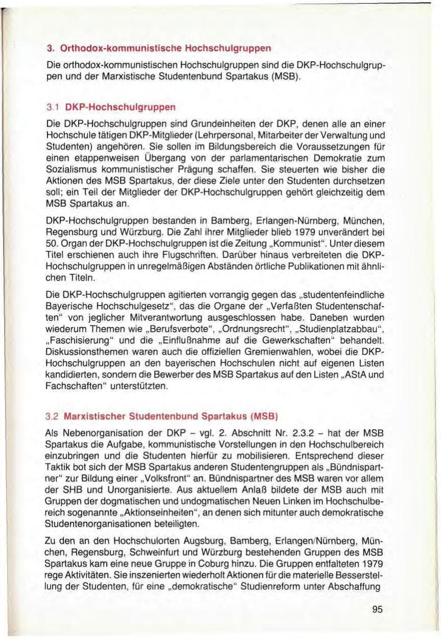 Seite 97 des Verfassungsschutzbericht 1979 Bayern