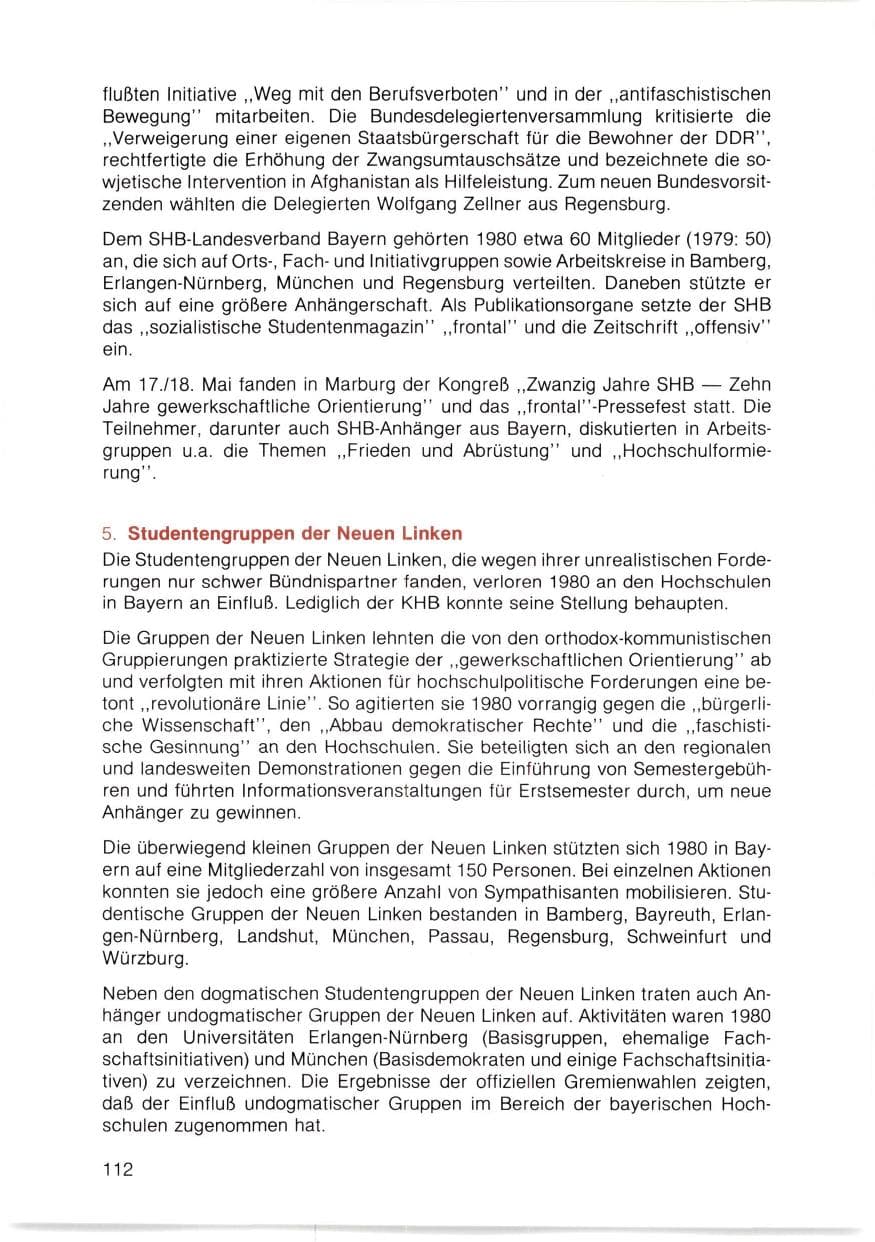 Seite 113 des Verfassungsschutzbericht 1980 Bayern