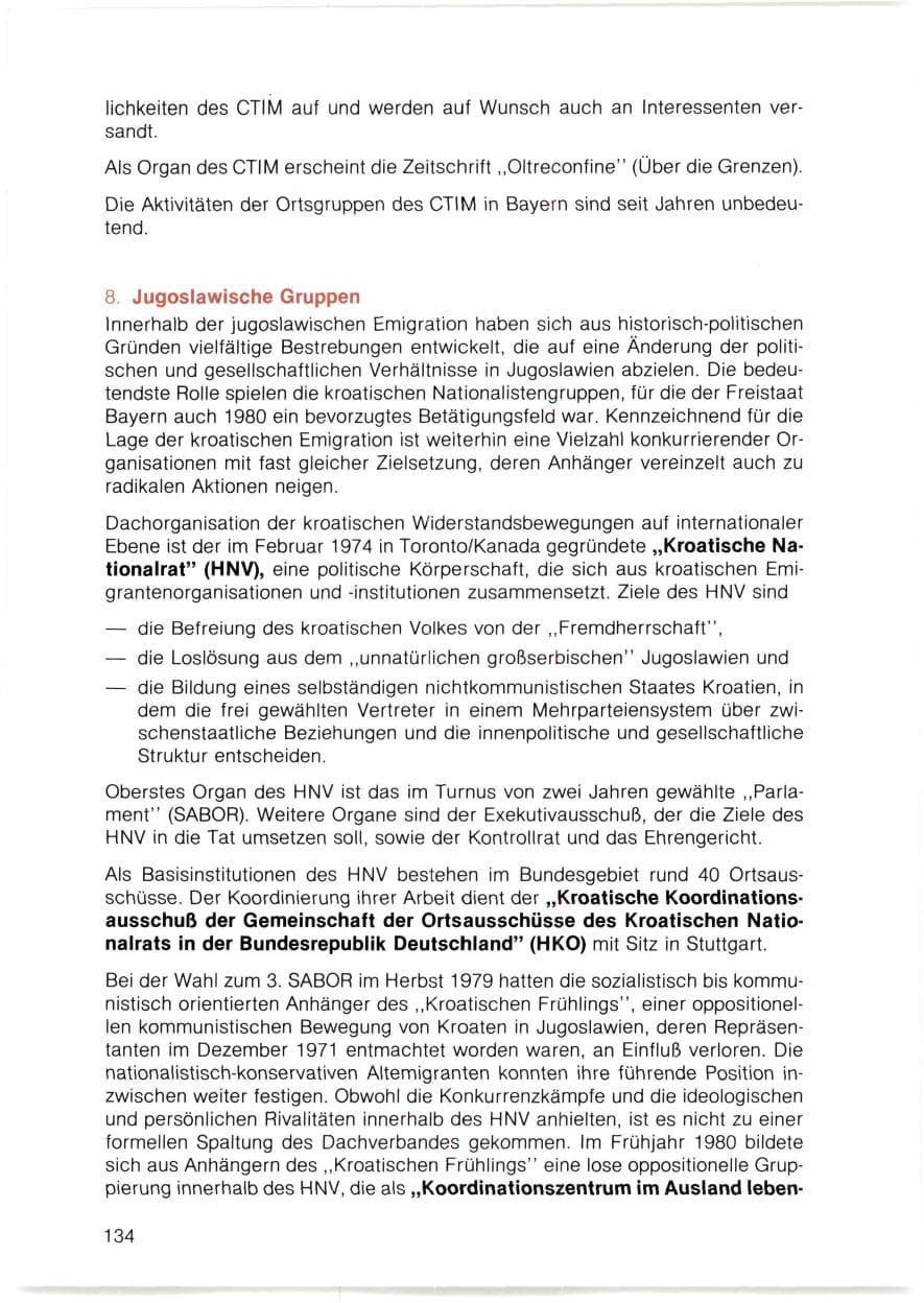 Seite 135 des Verfassungsschutzbericht 1980 Bayern