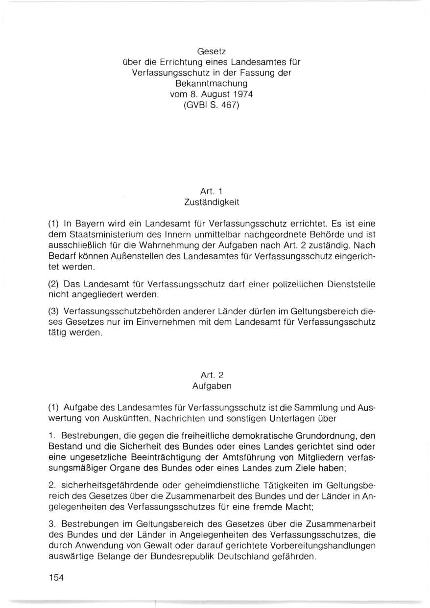 Seite 155 des Verfassungsschutzbericht 1980 Bayern