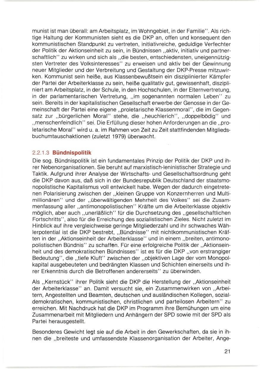 Seite 22 des Verfassungsschutzbericht 1980 Bayern
