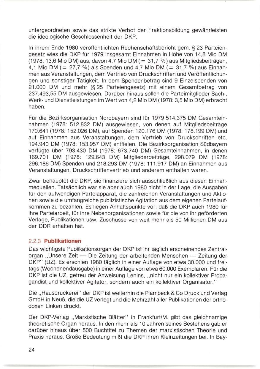 Seite 25 des Verfassungsschutzbericht 1980 Bayern