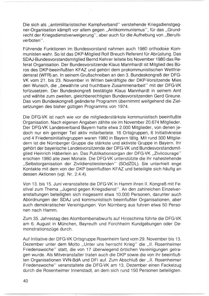 Seite 41 des Verfassungsschutzbericht 1980 Bayern