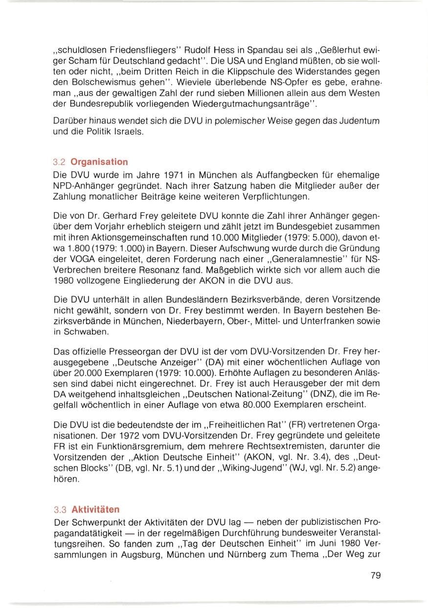 Seite 80 des Verfassungsschutzbericht 1980 Bayern