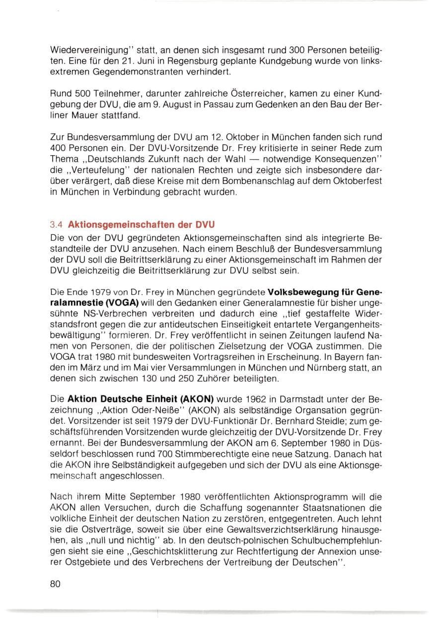 Seite 81 des Verfassungsschutzbericht 1980 Bayern