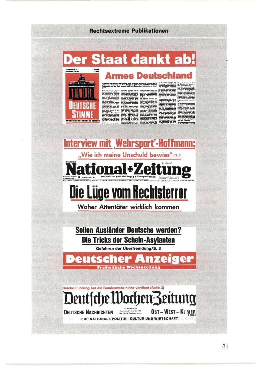 Seite 82 des Verfassungsschutzbericht 1980 Bayern