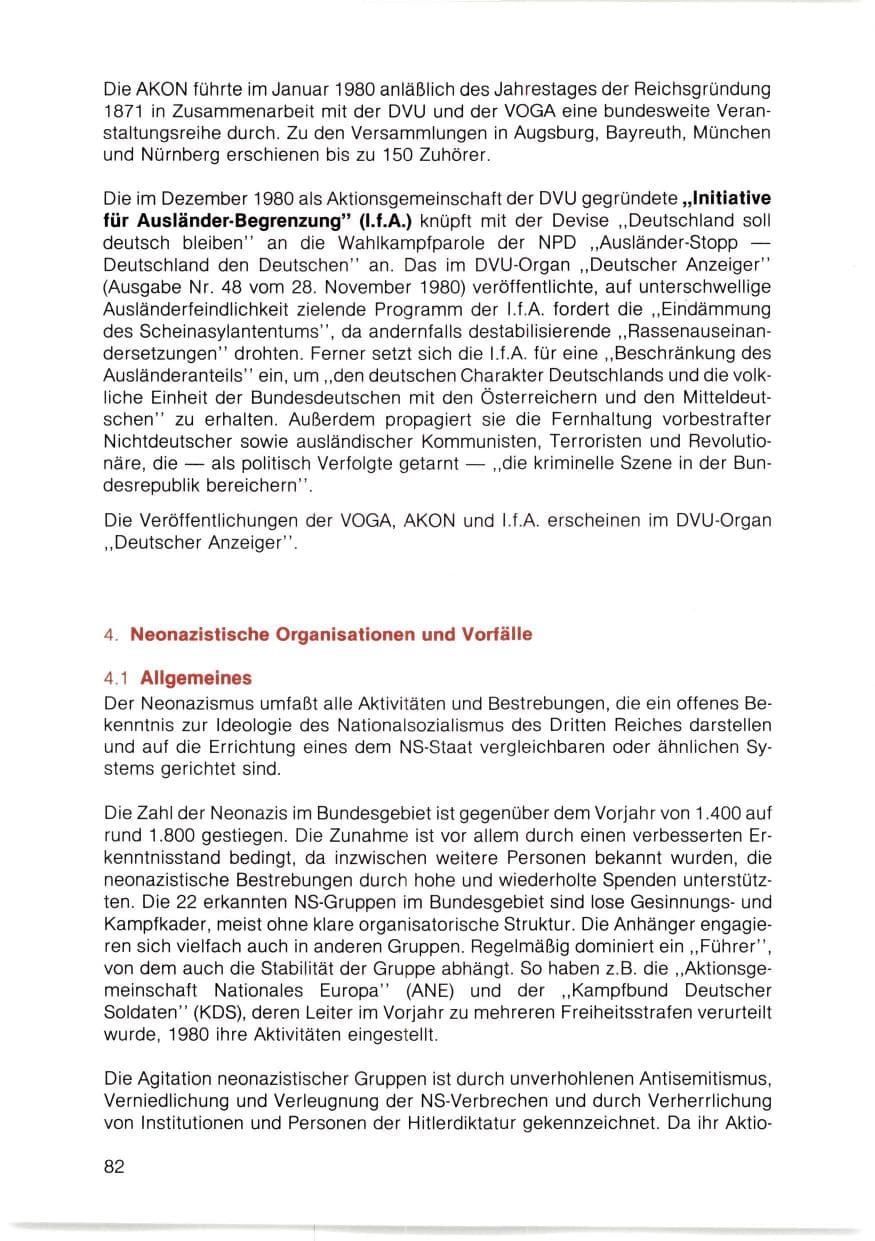 Seite 83 des Verfassungsschutzbericht 1980 Bayern