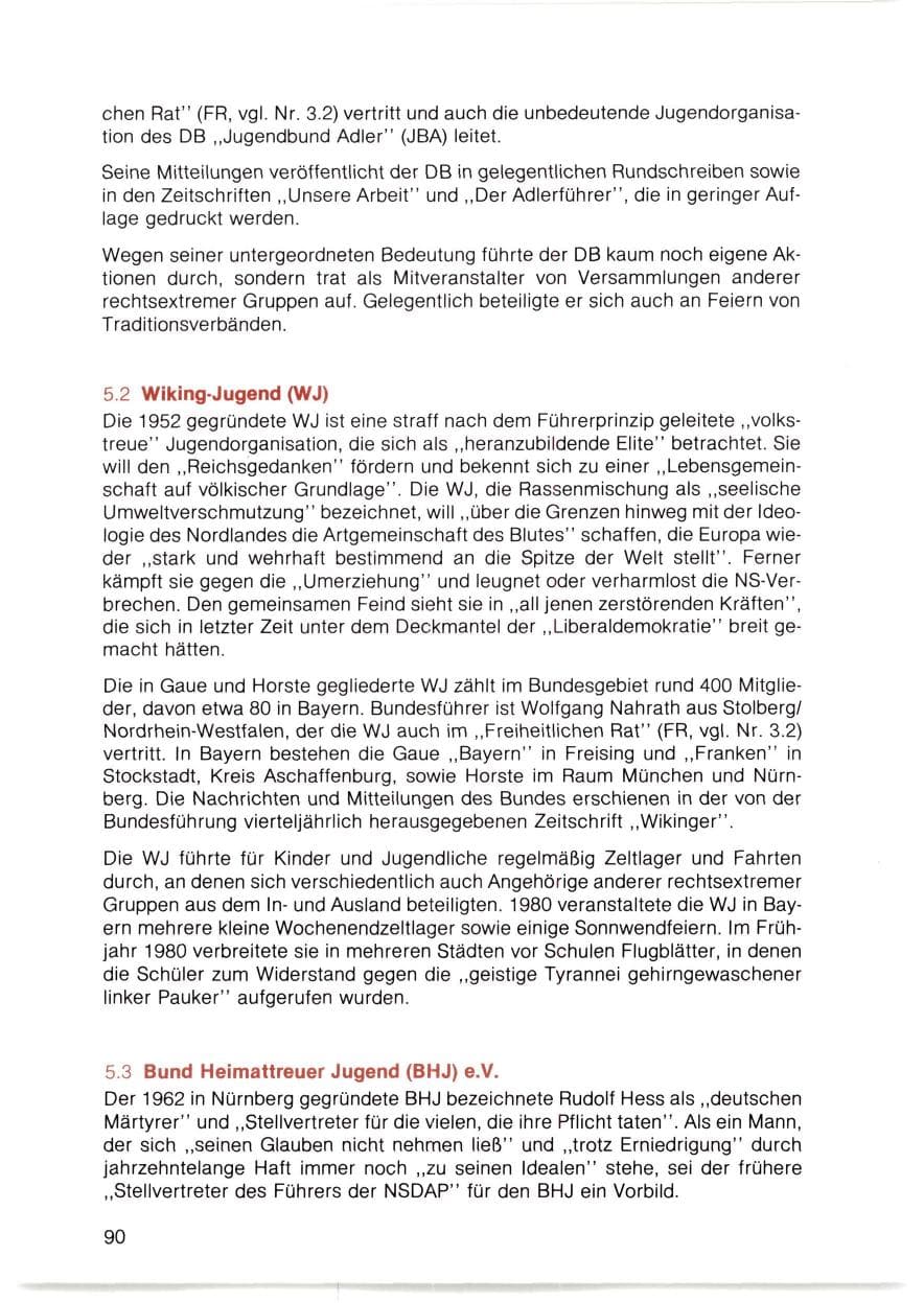 Seite 91 des Verfassungsschutzbericht 1980 Bayern