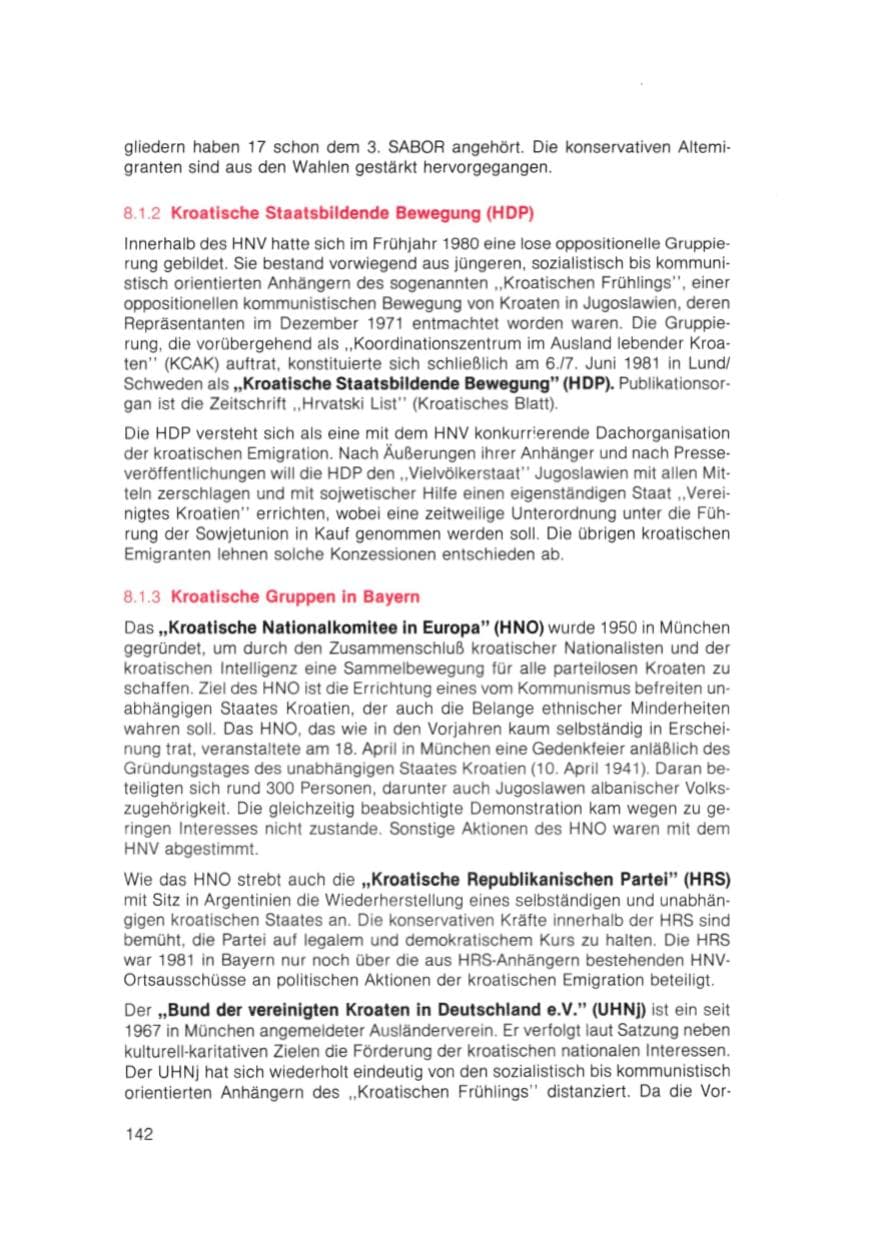 Seite 143 des Verfassungsschutzbericht 1981 Bayern