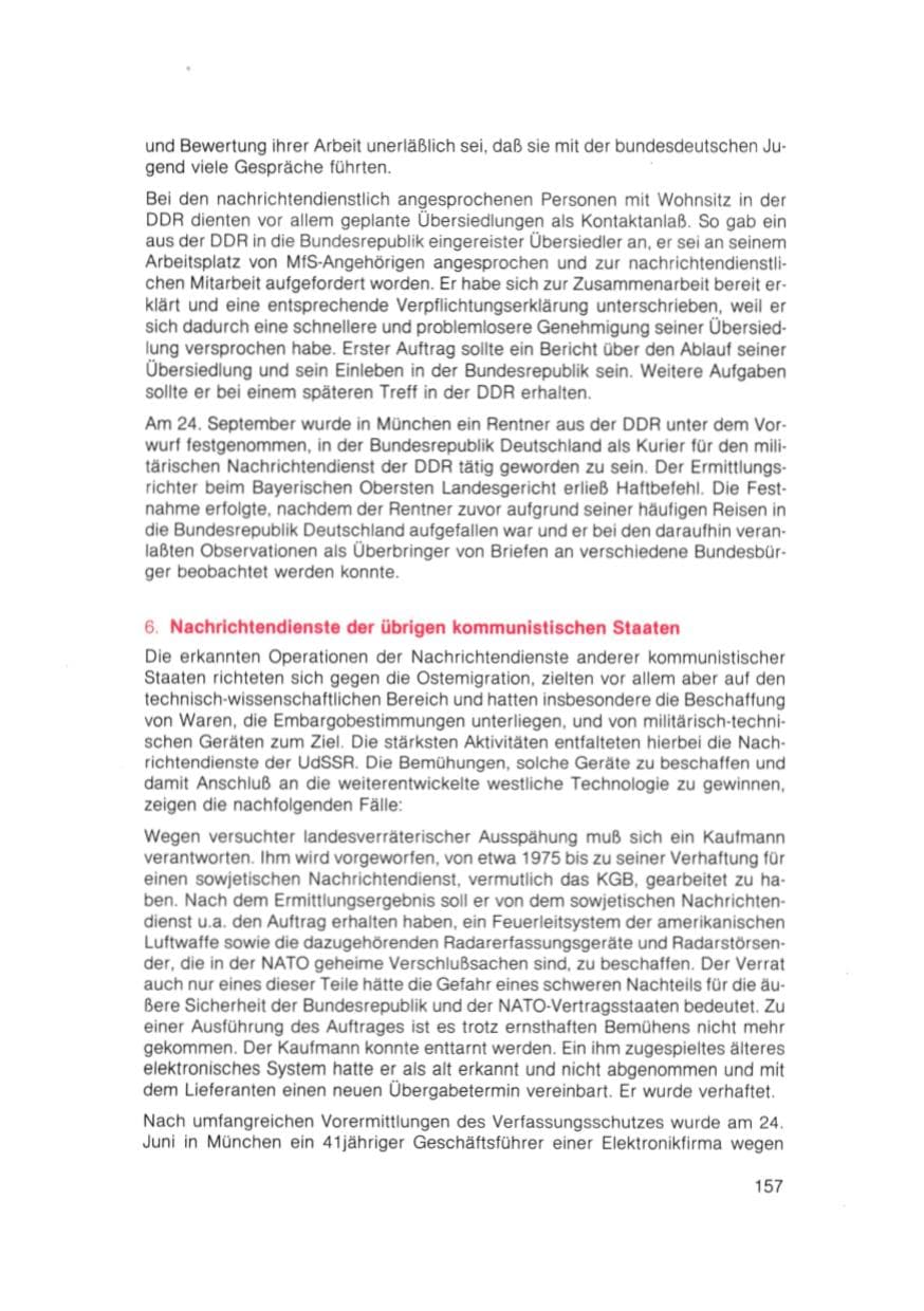 Seite 158 des Verfassungsschutzbericht 1981 Bayern