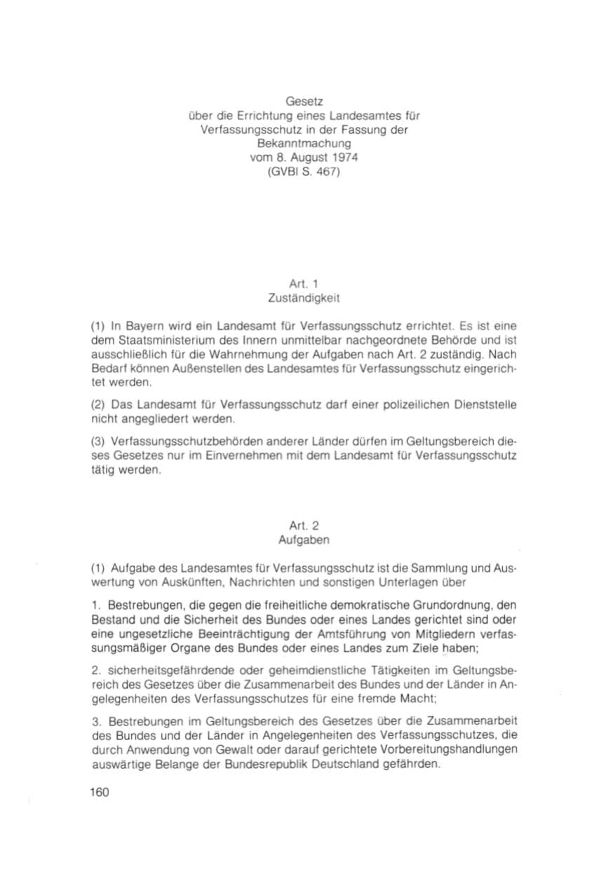 Seite 161 des Verfassungsschutzbericht 1981 Bayern