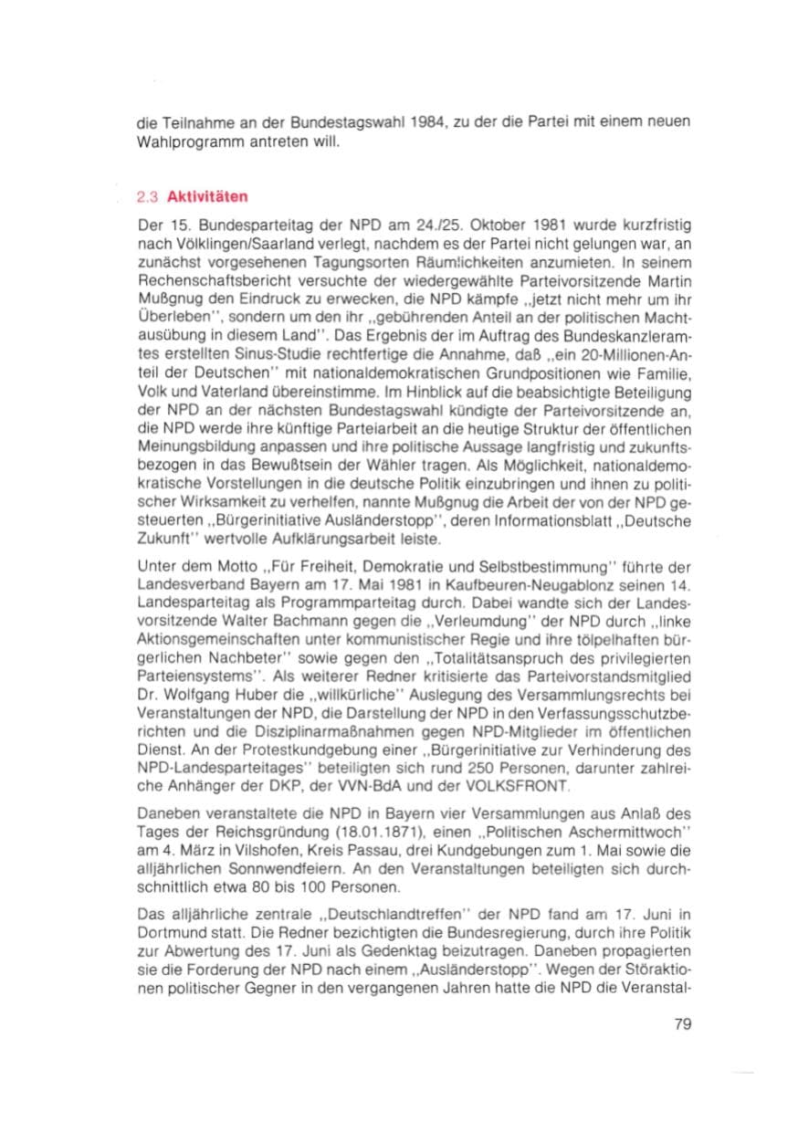Seite 80 des Verfassungsschutzbericht 1981 Bayern