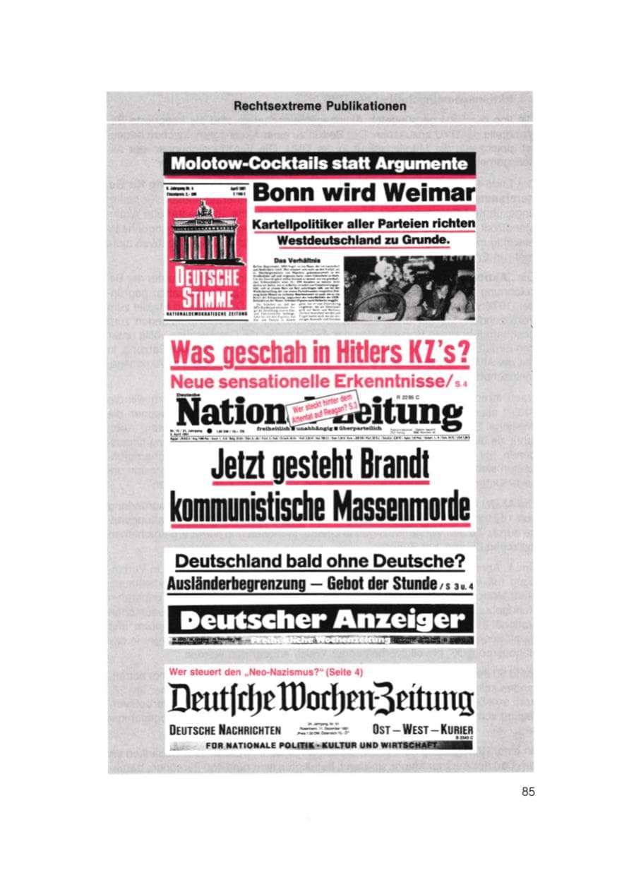 Seite 86 des Verfassungsschutzbericht 1981 Bayern