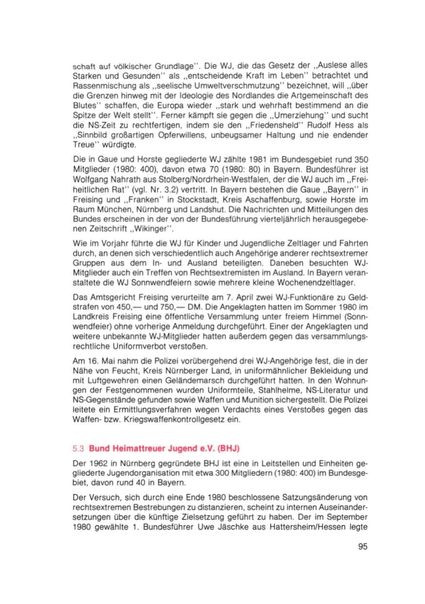 Seite 96 des Verfassungsschutzbericht 1981 Bayern