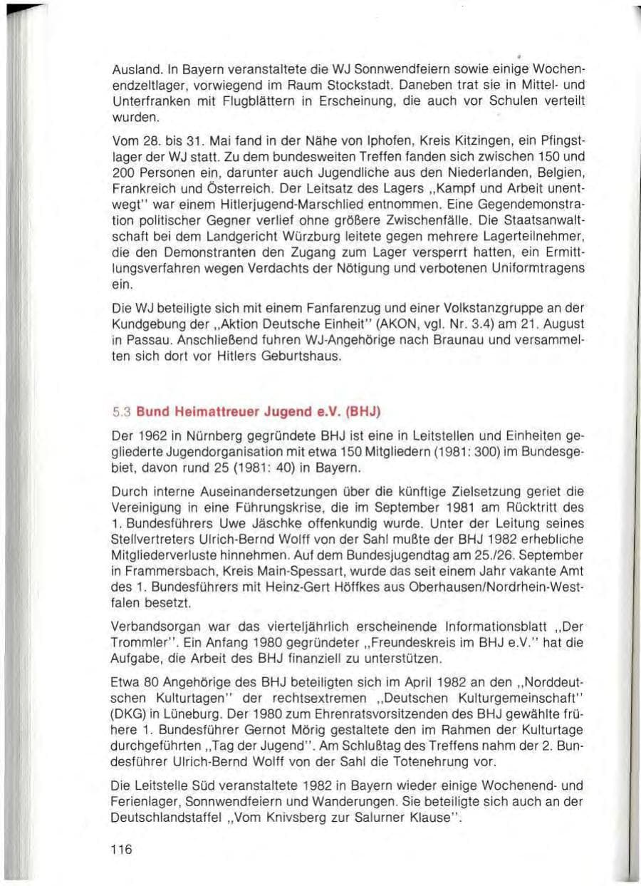 Seite 118 des Verfassungsschutzbericht 1982 Bayern