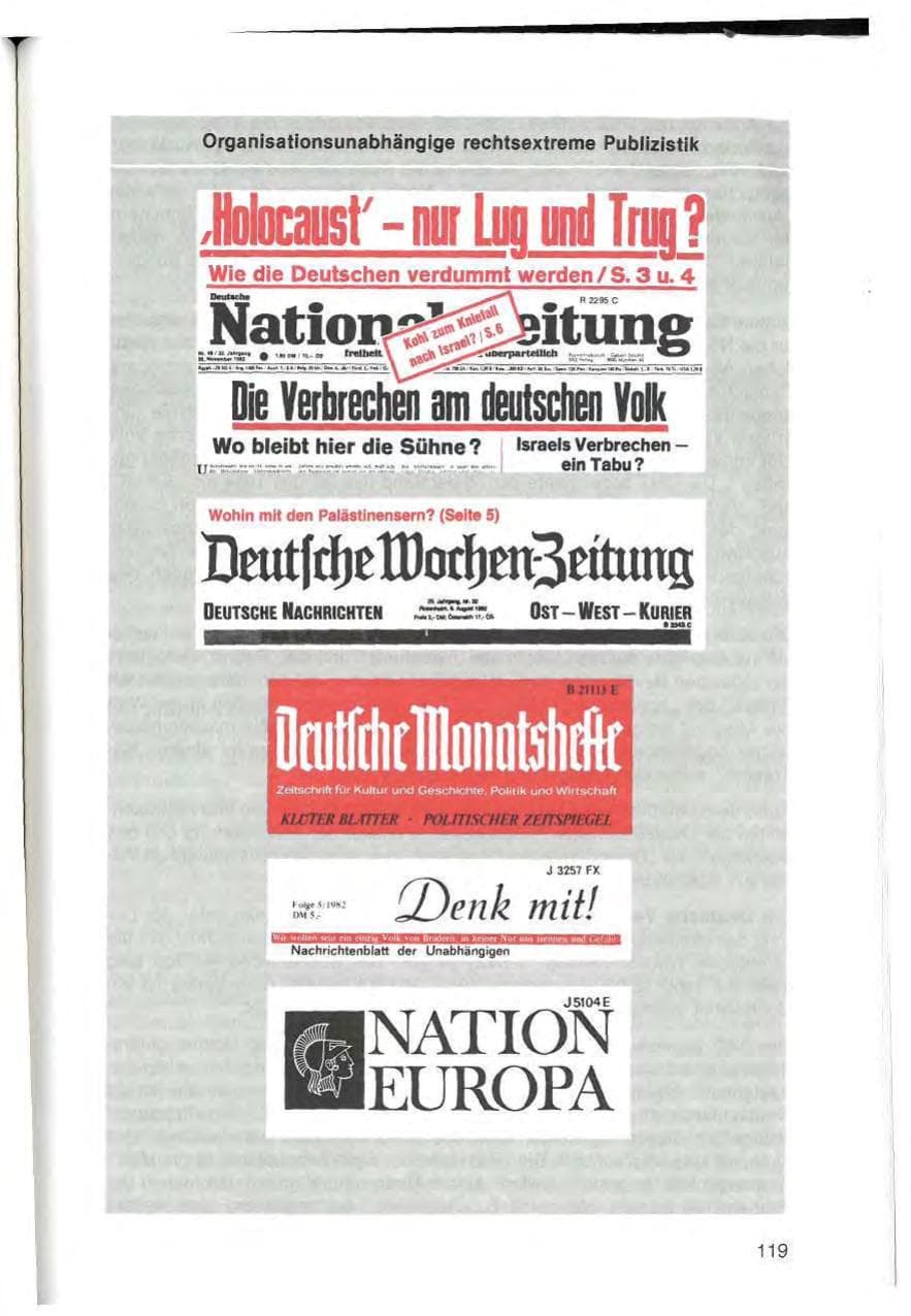 Seite 121 des Verfassungsschutzbericht 1982 Bayern
