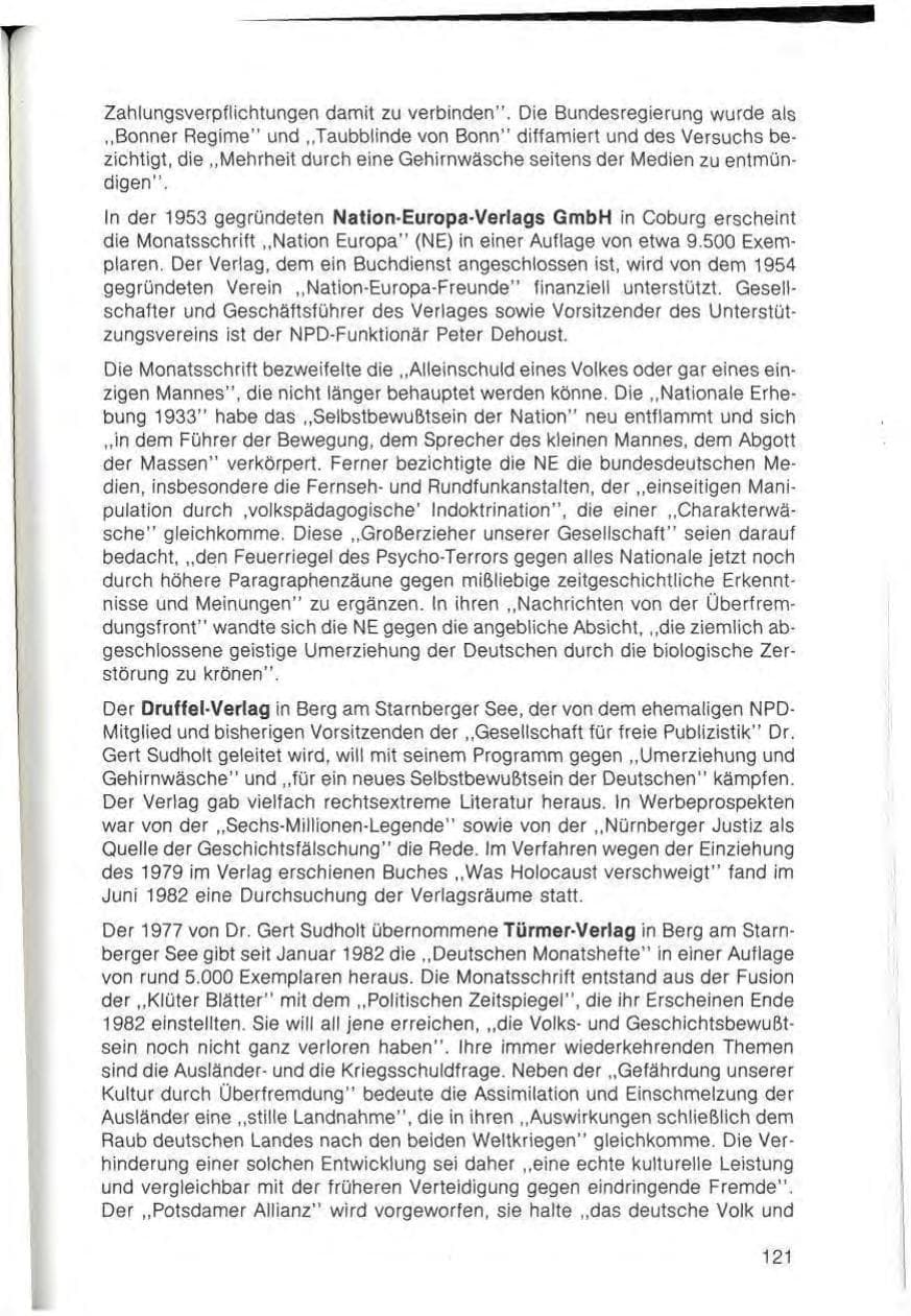 Seite 123 des Verfassungsschutzbericht 1982 Bayern