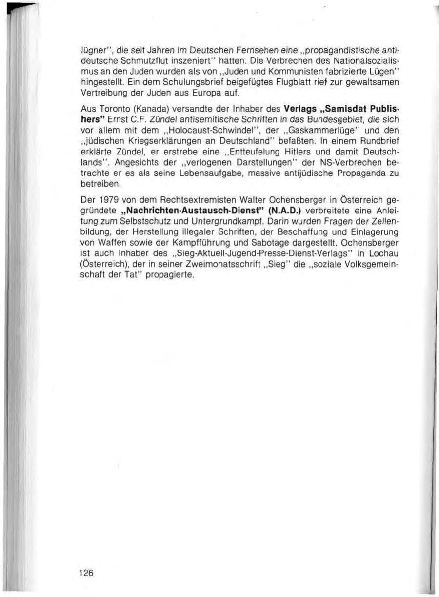 Seite 128 des Verfassungsschutzbericht 1982 Bayern