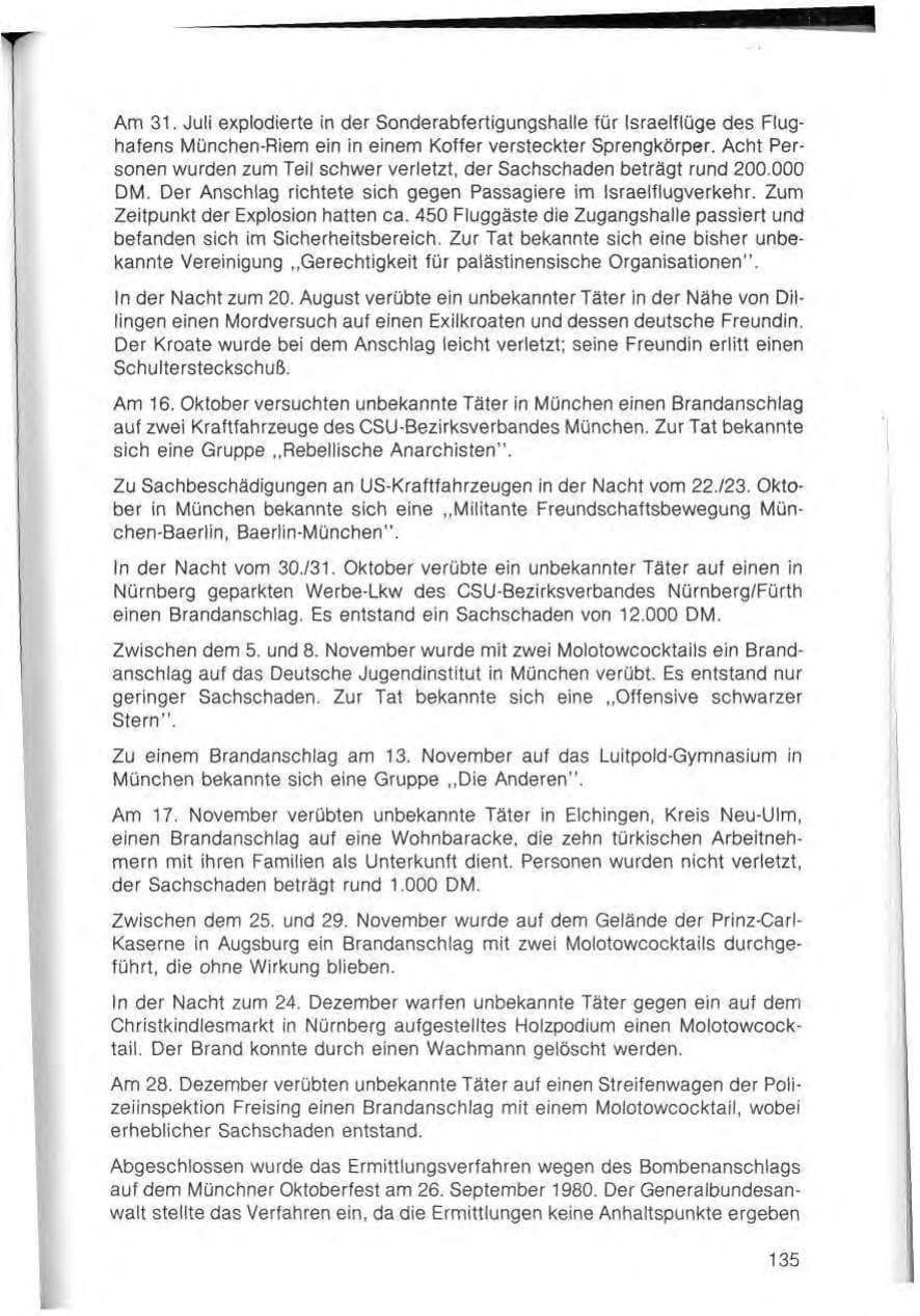 Seite 137 des Verfassungsschutzbericht 1982 Bayern